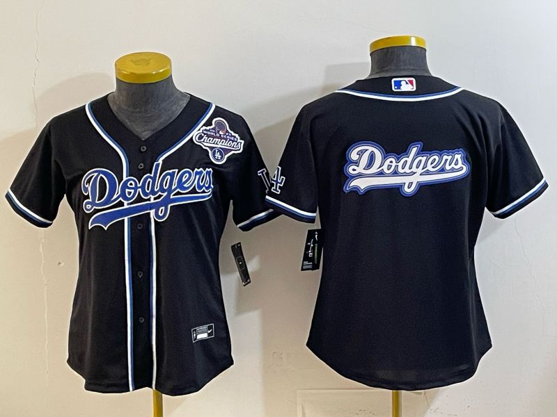 Youth 2026 Los Angeles Dodgers Blank Black Game Nike MLB Jersey style 0014->youth mlb jersey->Youth Jersey